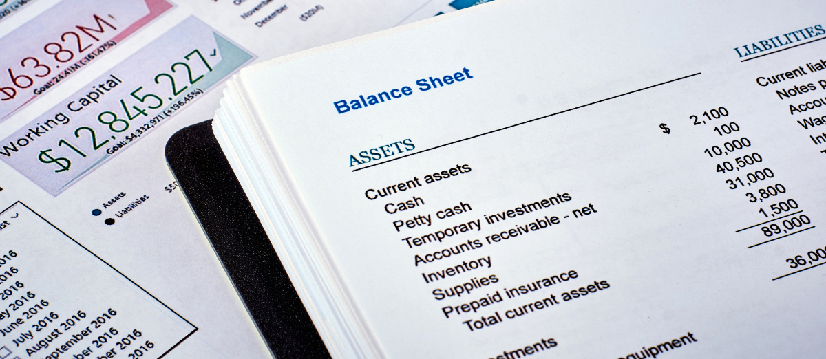 Printed Balance Sheet