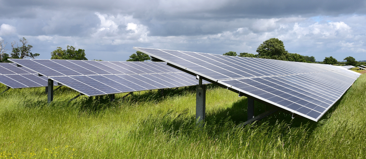 Photo of three solar panels