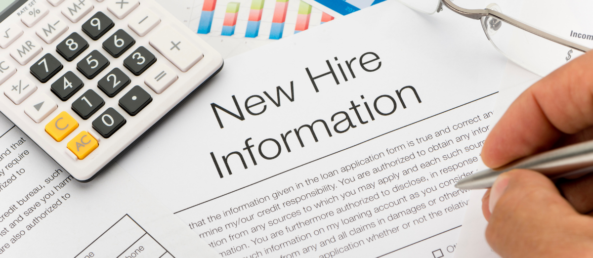 New hire information and employment forms