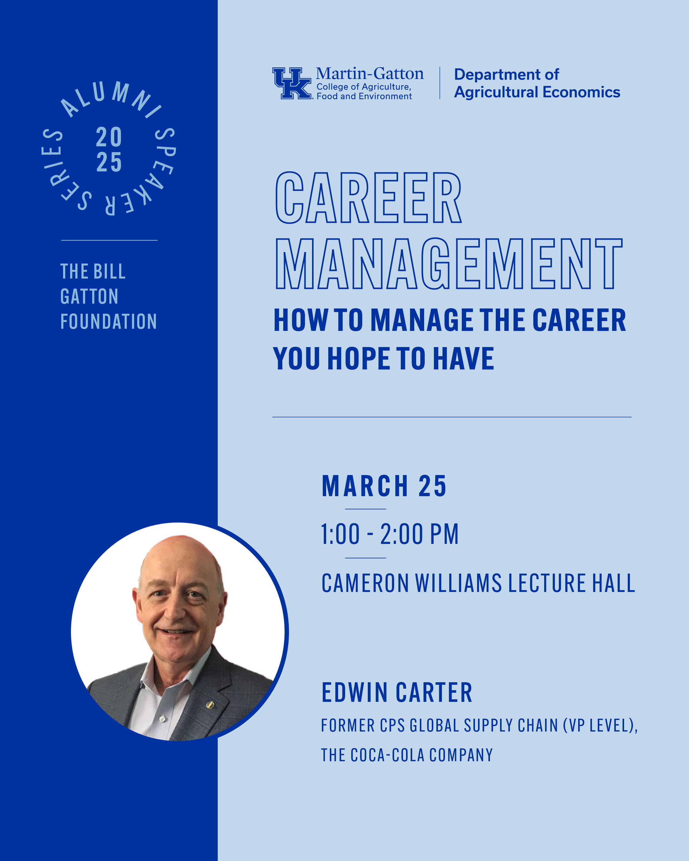Edwin Carter Alumni Speaker Series