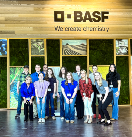 Agribusiness Club at BASF in Spring 2023 group photo